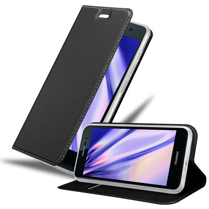 Cadorabo Hülle kompatibel mit Huawei ASCEND P7 Schutzhülle mit Magnetverschluss, Standfunktion und Kartenfach