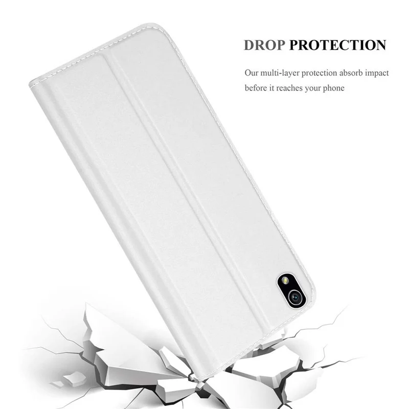Cadorabo Hülle kompatibel mit Huawei ASCEND P7 Schutzhülle mit Magnetverschluss, Standfunktion und Kartenfach