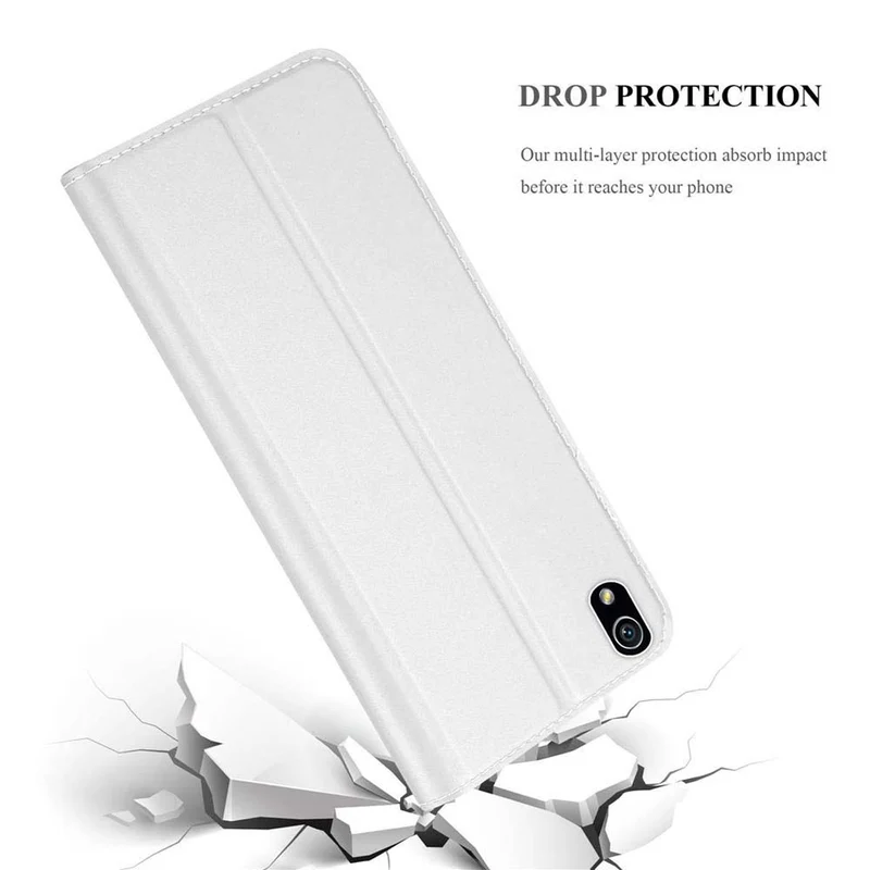 Cadorabo Hülle kompatibel mit Huawei ASCEND P7 Schutzhülle mit Magnetverschluss, Standfunktion und Kartenfach