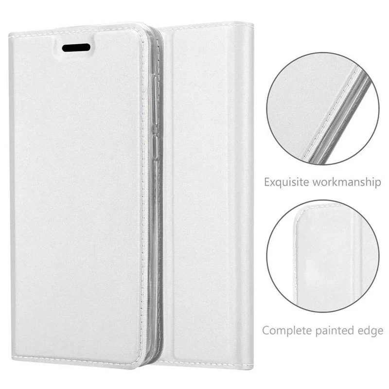 Cadorabo Hülle kompatibel mit Huawei ASCEND P7 Schutzhülle mit Magnetverschluss, Standfunktion und Kartenfach