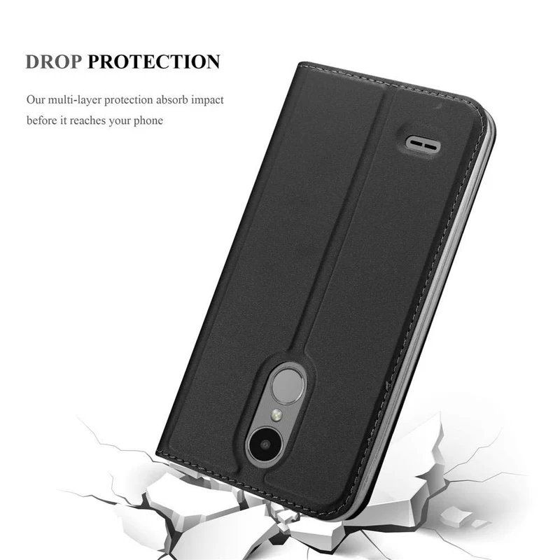 Cadorabo Hülle kompatibel mit LG K8 2017 Schutzhülle mit Magnetverschluss, Standfunktion und Kartenfach