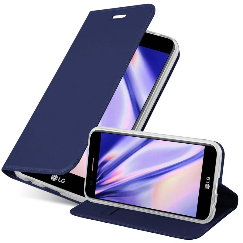 Cadorabo Hülle kompatibel mit LG K10 2017 Schutzhülle mit Magnetverschluss, Standfunktion und Kartenfach