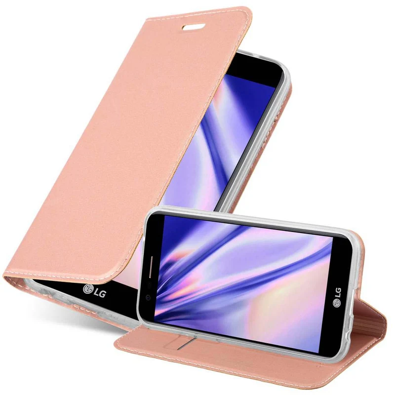 Cadorabo Hülle kompatibel mit LG K10 2017 Schutzhülle mit Magnetverschluss, Standfunktion und Kartenfach