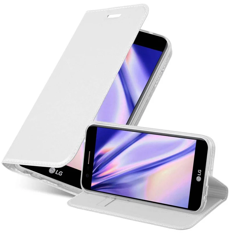 Cadorabo Hülle kompatibel mit LG K10 2017 Schutzhülle mit Magnetverschluss, Standfunktion und Kartenfach