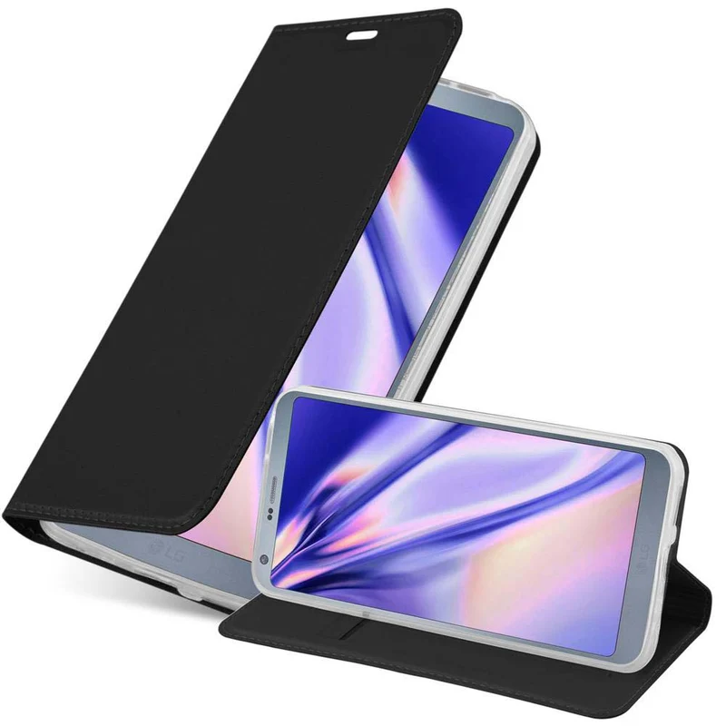 Cadorabo Hülle kompatibel mit LG G6 Schutzhülle mit Magnetverschluss, Standfunktion und Kartenfach