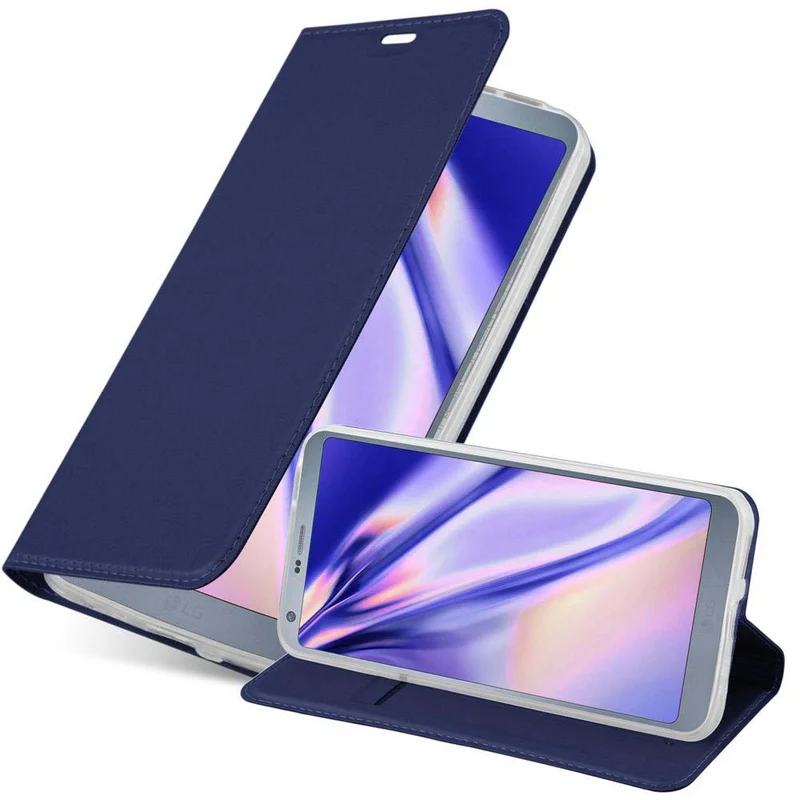 Cadorabo Hülle kompatibel mit LG G6 Schutzhülle mit Magnetverschluss, Standfunktion und Kartenfach