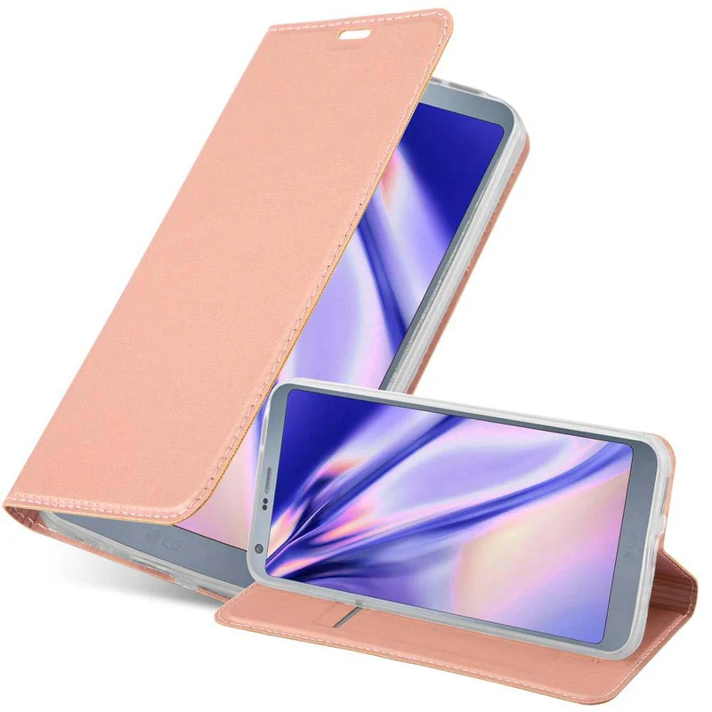 Cadorabo Hülle kompatibel mit LG G6 Schutzhülle mit Magnetverschluss, Standfunktion und Kartenfach