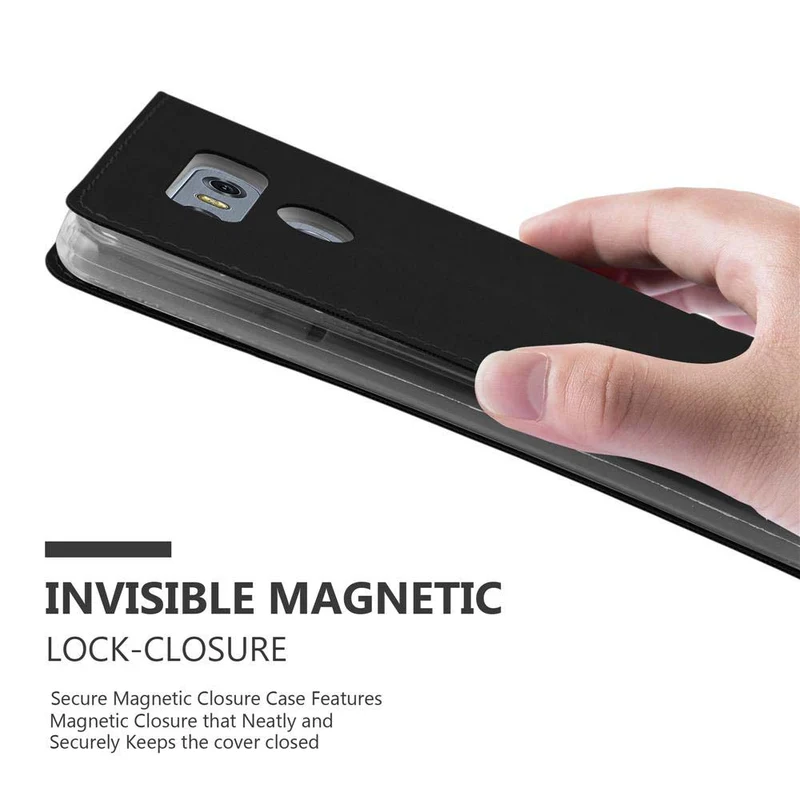 Cadorabo Hülle kompatibel mit LG G6 Schutzhülle mit Magnetverschluss, Standfunktion und Kartenfach