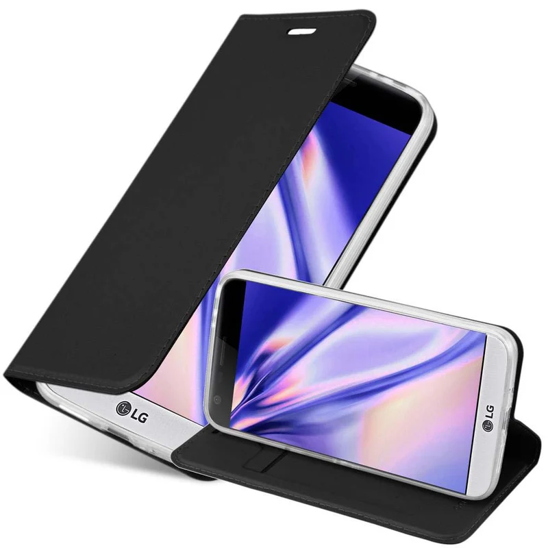 Cadorabo Hülle kompatibel mit LG G5 Schutzhülle mit Magnetverschluss, Standfunktion und Kartenfach