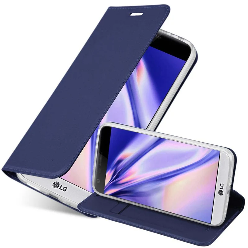 Cadorabo Hülle kompatibel mit LG G5 Schutzhülle mit Magnetverschluss, Standfunktion und Kartenfach