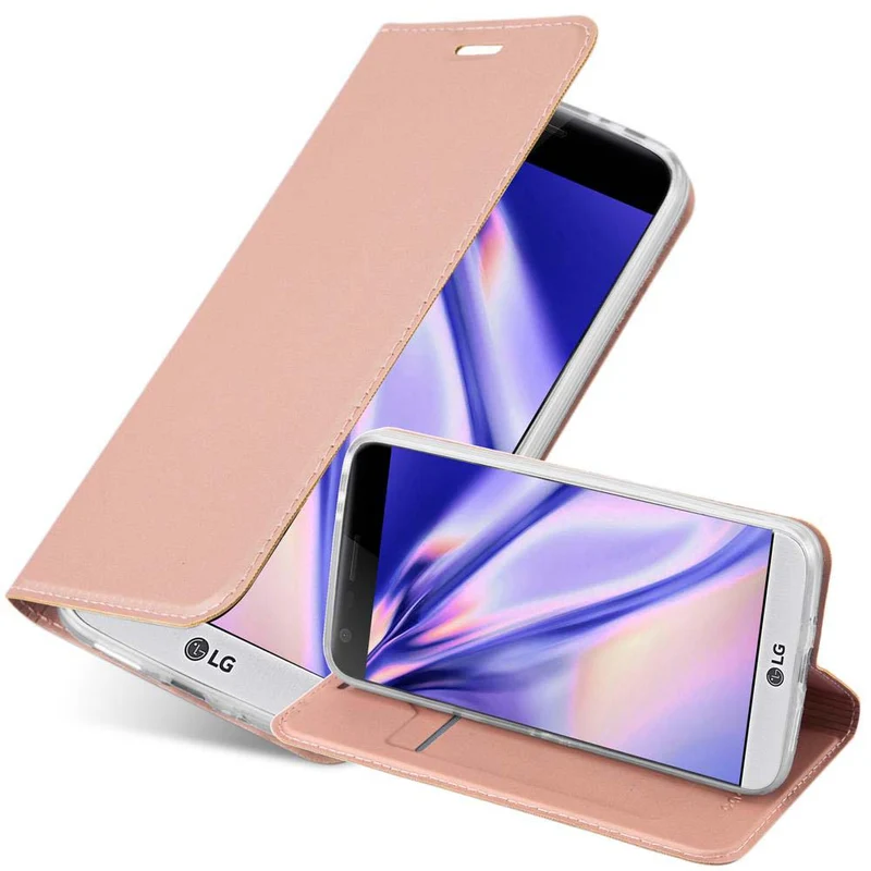 Cadorabo Hülle kompatibel mit LG G5 Schutzhülle mit Magnetverschluss, Standfunktion und Kartenfach