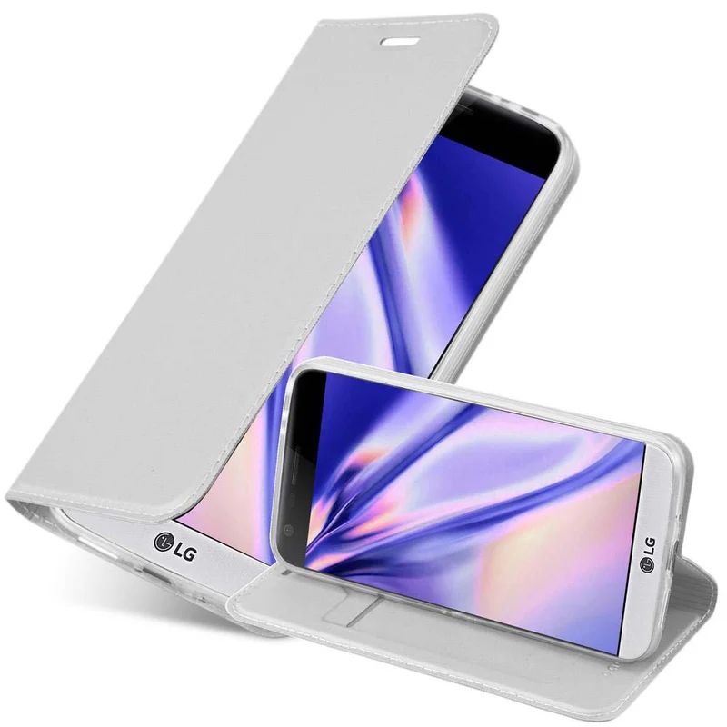 Cadorabo Hülle kompatibel mit LG G5 Schutzhülle mit Magnetverschluss, Standfunktion und Kartenfach