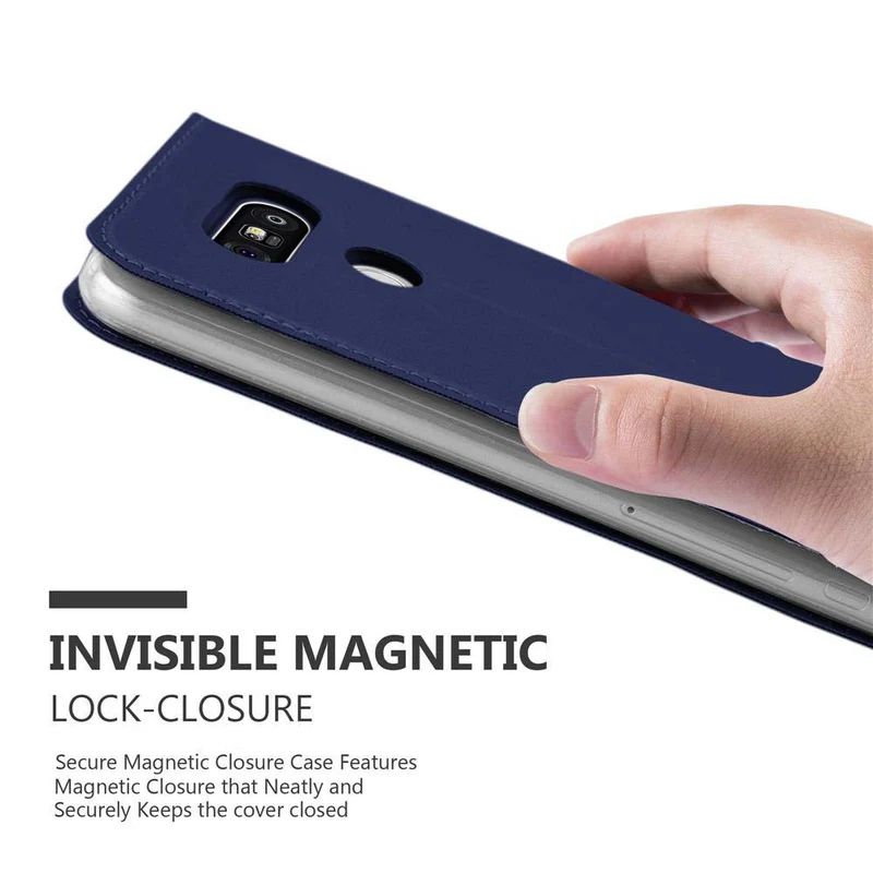 Cadorabo Hülle kompatibel mit LG G5 Schutzhülle mit Magnetverschluss, Standfunktion und Kartenfach