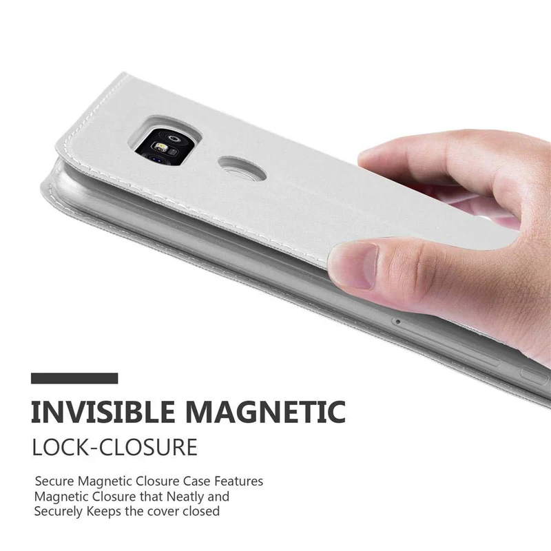 Cadorabo Hülle kompatibel mit LG G5 Schutzhülle mit Magnetverschluss, Standfunktion und Kartenfach