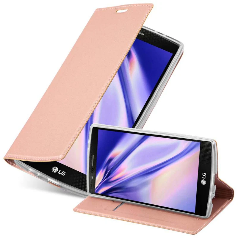 Cadorabo Hülle kompatibel mit LG G4 / G4 PLUS Schutzhülle mit Magnetverschluss, Standfunktion und Kartenfach