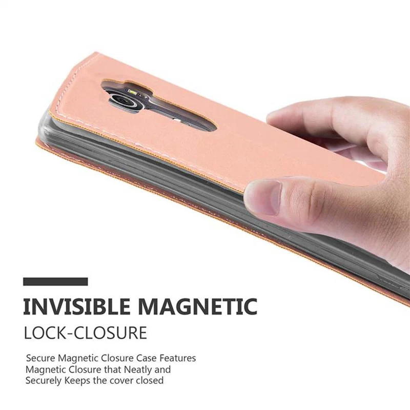 Cadorabo Hülle kompatibel mit LG G4 / G4 PLUS Schutzhülle mit Magnetverschluss, Standfunktion und Kartenfach