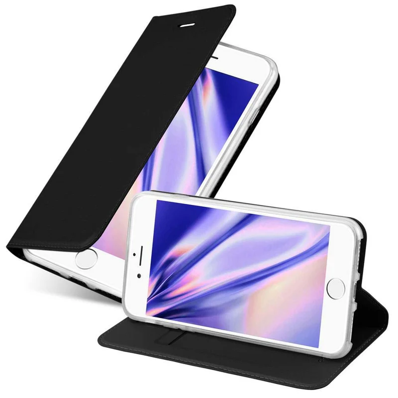 Cadorabo Hülle kompatibel mit Apple iPhone 7 / 7S / 8 / SE 2020 Schutzhülle mit Magnetverschluss, Standfunktion und Kartenfach
