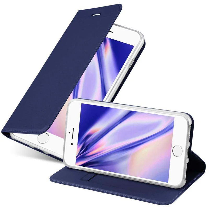 Cadorabo Hülle kompatibel mit Apple iPhone 7 / 7S / 8 / SE 2020 Schutzhülle mit Magnetverschluss, Standfunktion und Kartenfach