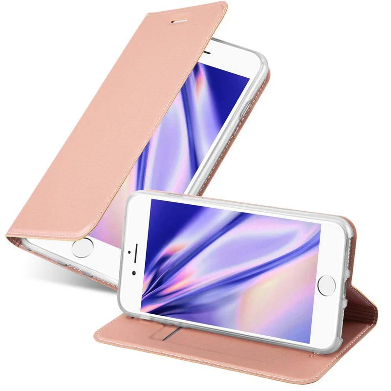 Cadorabo Hülle kompatibel mit Apple iPhone 7 / 7S / 8 / SE 2020 Schutzhülle mit Magnetverschluss, Standfunktion und Kartenfach