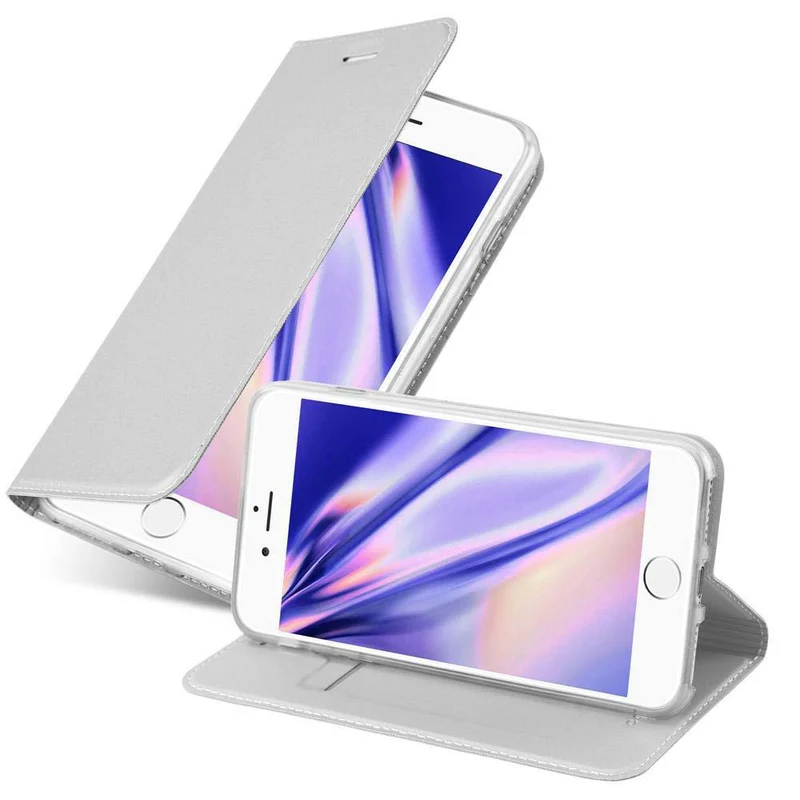 Cadorabo Hülle kompatibel mit Apple iPhone 7 / 7S / 8 / SE 2020 Schutzhülle mit Magnetverschluss, Standfunktion und Kartenfach