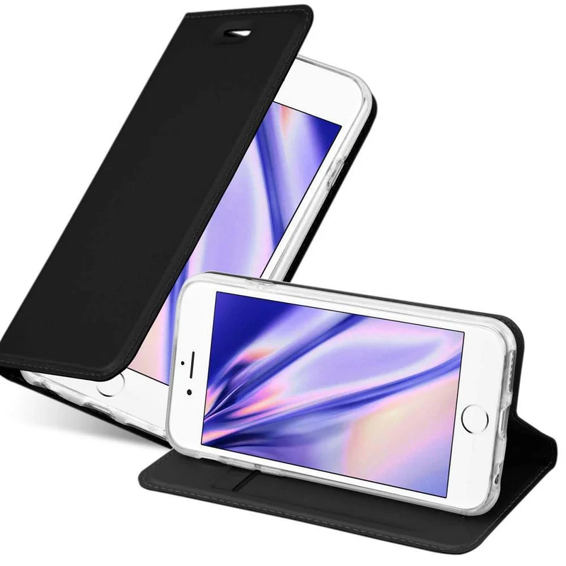 Cadorabo Hülle kompatibel mit Apple iPhone 6 PLUS / 6S PLUS Schutzhülle mit Magnetverschluss, Standfunktion und Kartenfach