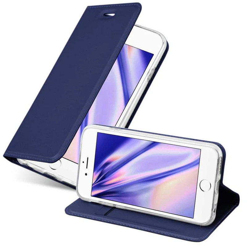 Cadorabo Hülle kompatibel mit Apple iPhone 6 PLUS / 6S PLUS Schutzhülle mit Magnetverschluss, Standfunktion und Kartenfach