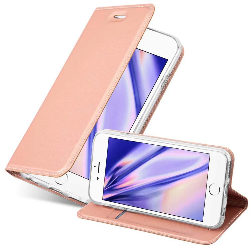 Cadorabo Hülle kompatibel mit Apple iPhone 6 PLUS / 6S PLUS Schutzhülle mit Magnetverschluss, Standfunktion und Kartenfach