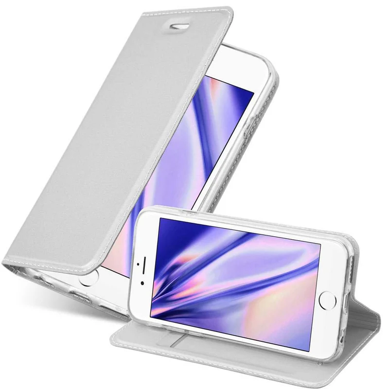 Cadorabo Hülle kompatibel mit Apple iPhone 6 PLUS / 6S PLUS Schutzhülle mit Magnetverschluss, Standfunktion und Kartenfach