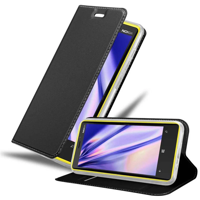 Cadorabo Hülle kompatibel mit Nokia Lumia 920 Schutzhülle mit Magnetverschluss, Standfunktion und Kartenfach