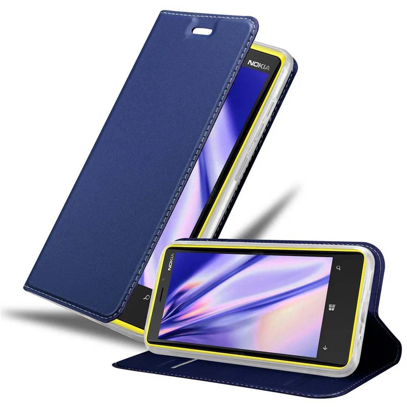 Cadorabo Hülle kompatibel mit Nokia Lumia 920 Schutzhülle mit Magnetverschluss, Standfunktion und Kartenfach