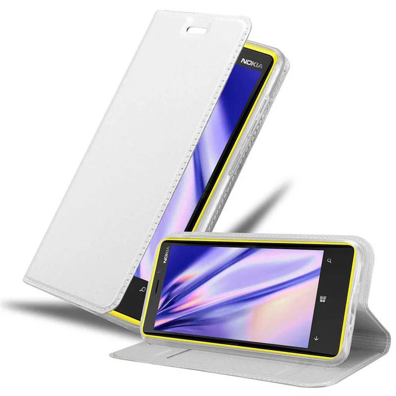 Cadorabo Hülle kompatibel mit Nokia Lumia 920 Schutzhülle mit Magnetverschluss, Standfunktion und Kartenfach
