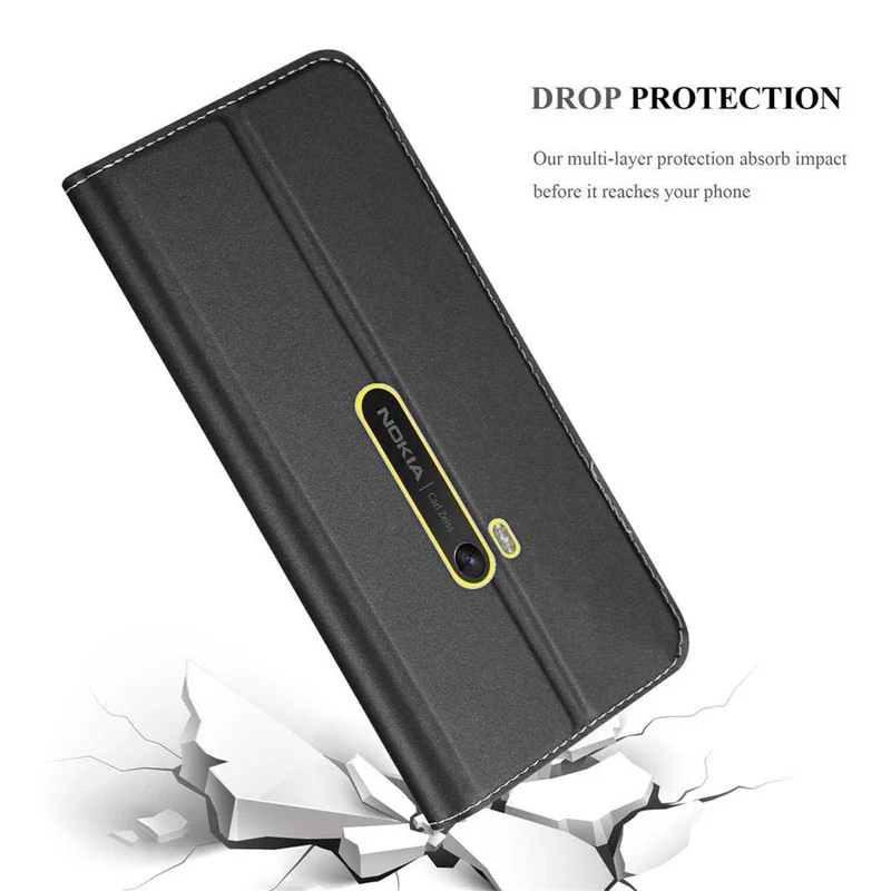 Cadorabo Hülle kompatibel mit Nokia Lumia 920 Schutzhülle mit Magnetverschluss, Standfunktion und Kartenfach