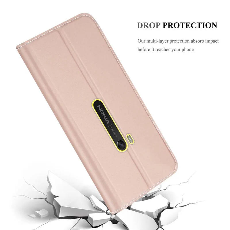 Cadorabo Hülle kompatibel mit Nokia Lumia 920 Schutzhülle mit Magnetverschluss, Standfunktion und Kartenfach