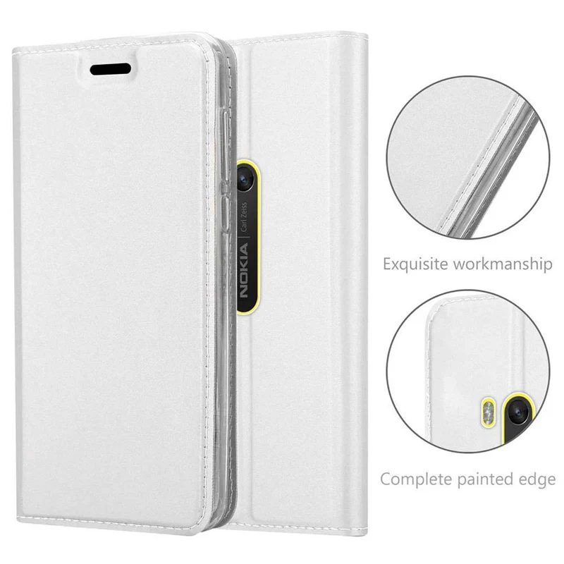 Cadorabo Hülle kompatibel mit Nokia Lumia 920 Schutzhülle mit Magnetverschluss, Standfunktion und Kartenfach