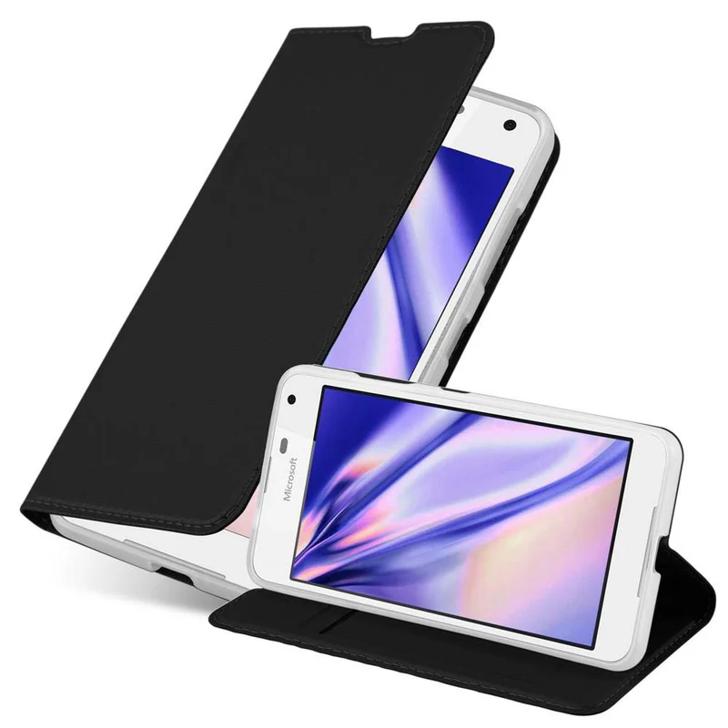 Cadorabo Hülle kompatibel mit Nokia Lumia 650 Schutzhülle mit Magnetverschluss, Standfunktion und Kartenfach