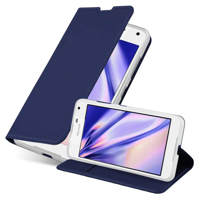 Cadorabo Hülle kompatibel mit Nokia Lumia 650 Schutzhülle mit Magnetverschluss, Standfunktion und Kartenfach