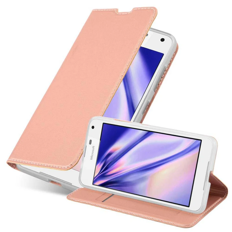 Cadorabo Hülle kompatibel mit Nokia Lumia 650 Schutzhülle mit Magnetverschluss, Standfunktion und Kartenfach