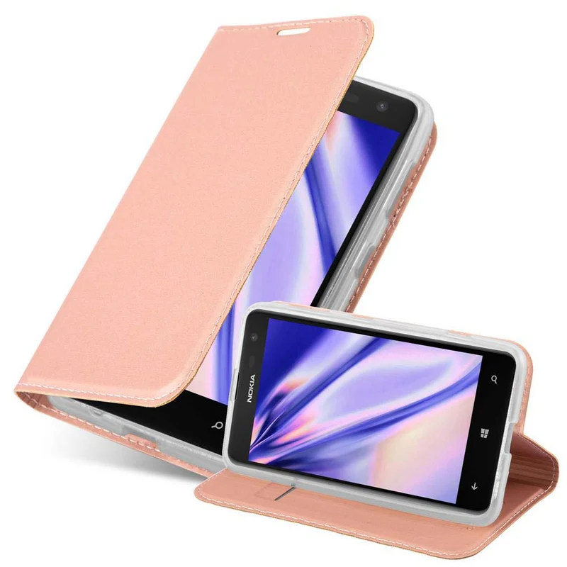 Cadorabo Hülle kompatibel mit Nokia Lumia 625 Schutzhülle mit Magnetverschluss, Standfunktion und Kartenfach