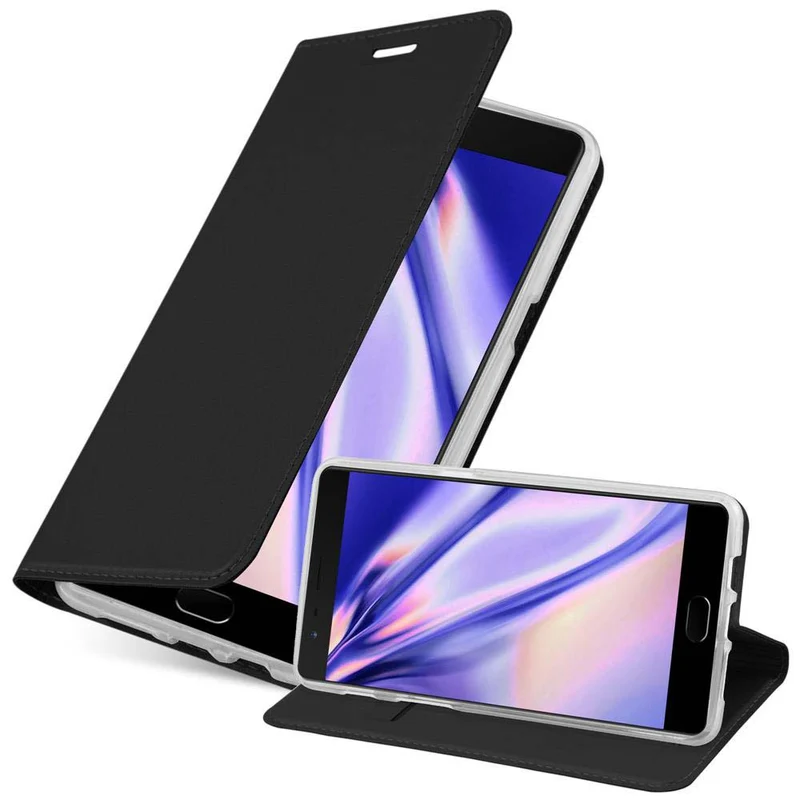 Cadorabo Hülle kompatibel mit OnePlus 3 / 3T Schutzhülle mit Magnetverschluss, Standfunktion und Kartenfach