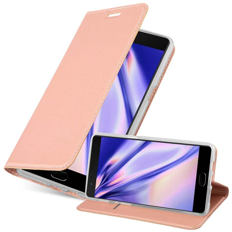 Cadorabo Hülle kompatibel mit OnePlus 3 / 3T Schutzhülle mit Magnetverschluss, Standfunktion und Kartenfach
