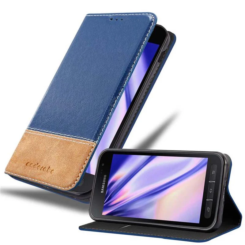 Cadorabo Hülle kompatibel mit Samsung Galaxy XCover 4 / XCover 4s Schutzhülle mit Magnetverschluss, Standfunktion und Kartenfach