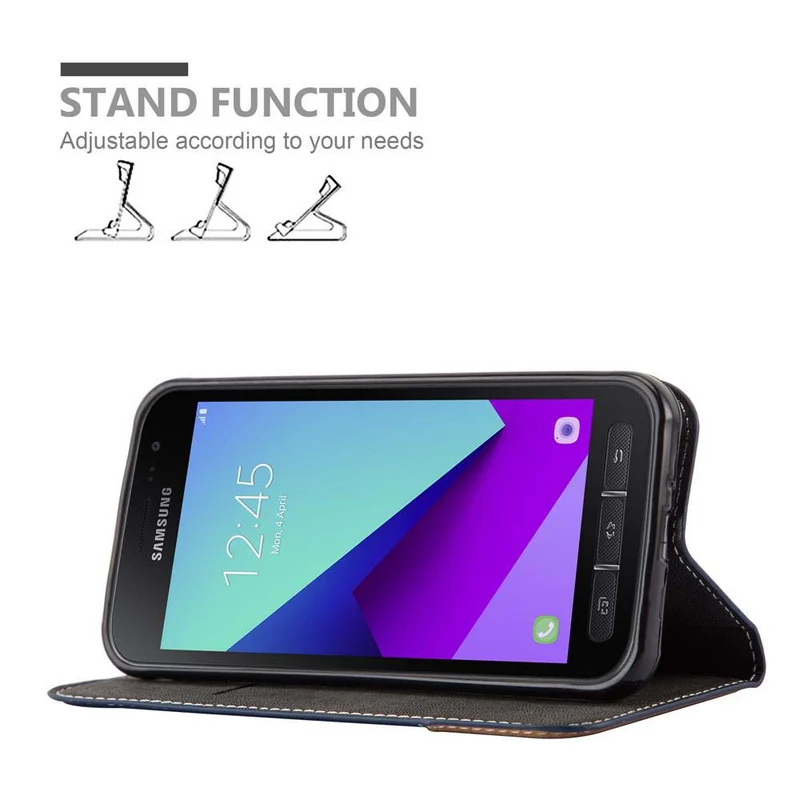 Cadorabo Hülle kompatibel mit Samsung Galaxy XCover 4 / XCover 4s Schutzhülle mit Magnetverschluss, Standfunktion und Kartenfach