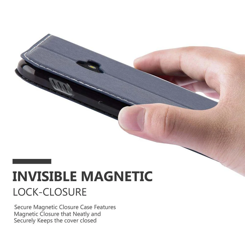 Cadorabo Hülle kompatibel mit Samsung Galaxy XCover 4 / XCover 4s Schutzhülle mit Magnetverschluss, Standfunktion und Kartenfach
