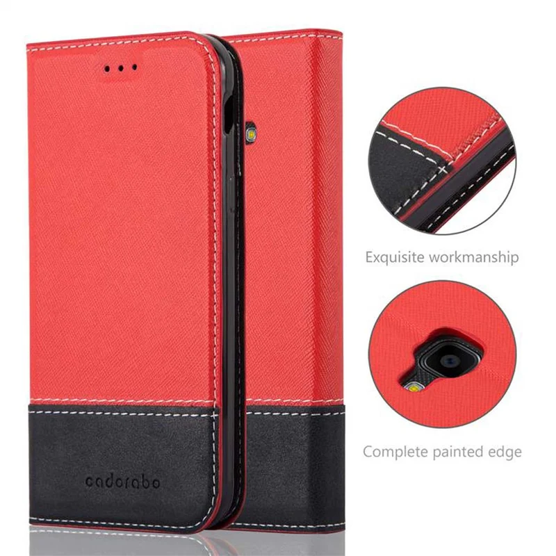 Cadorabo Hülle kompatibel mit Samsung Galaxy XCover 4 / XCover 4s Schutzhülle mit Magnetverschluss, Standfunktion und Kartenfach