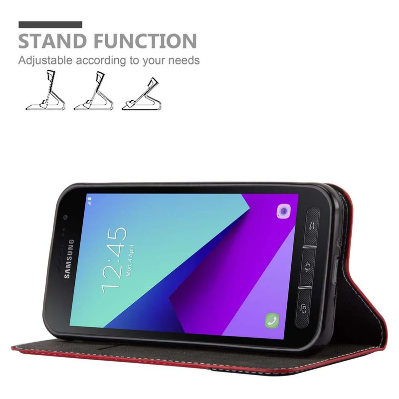 Cadorabo Hülle kompatibel mit Samsung Galaxy XCover 4 / XCover 4s Schutzhülle mit Magnetverschluss, Standfunktion und Kartenfach
