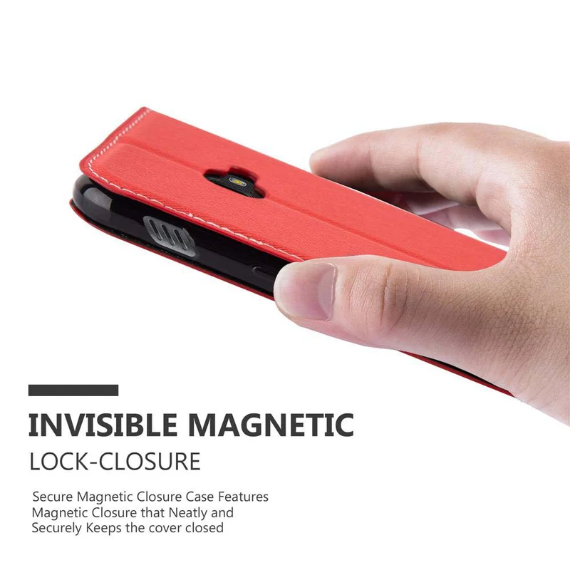 Cadorabo Hülle kompatibel mit Samsung Galaxy XCover 4 / XCover 4s Schutzhülle mit Magnetverschluss, Standfunktion und Kartenfach