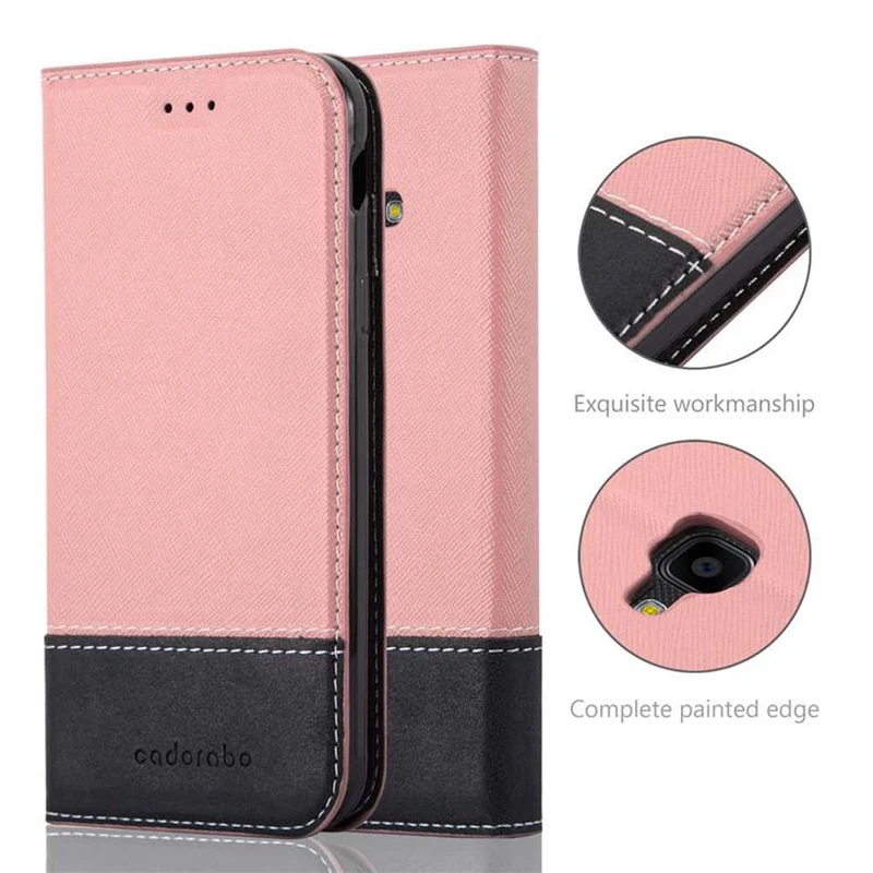 Cadorabo Hülle kompatibel mit Samsung Galaxy XCover 4 / XCover 4s Schutzhülle mit Magnetverschluss, Standfunktion und Kartenfach