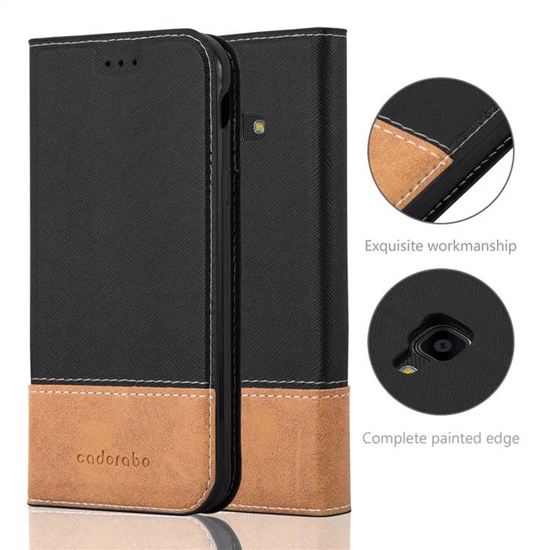 Cadorabo Hülle kompatibel mit Samsung Galaxy XCover 4 / XCover 4s Schutzhülle mit Magnetverschluss, Standfunktion und Kartenfach
