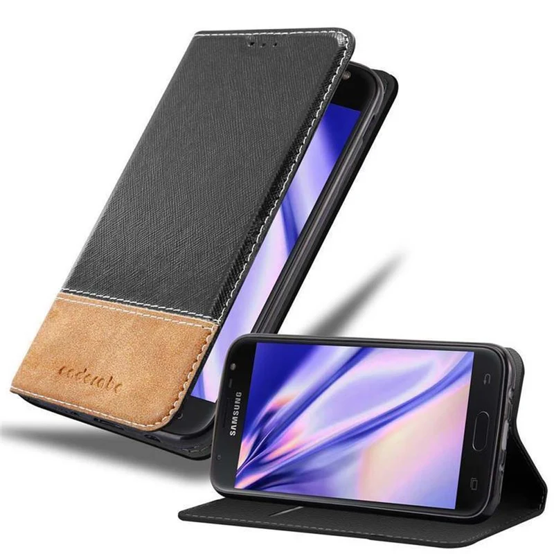 Cadorabo Hülle kompatibel mit Samsung Galaxy J5 2017 / J5 PRO Schutzhülle mit Magnetverschluss, Standfunktion und Kartenfach