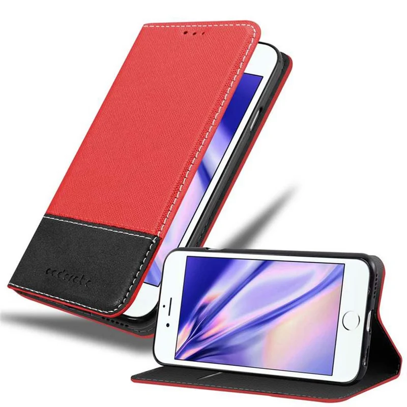 Cadorabo Hülle kompatibel mit Apple iPhone 6 PLUS / 6S PLUS Schutzhülle mit Magnetverschluss, Standfunktion und Kartenfach